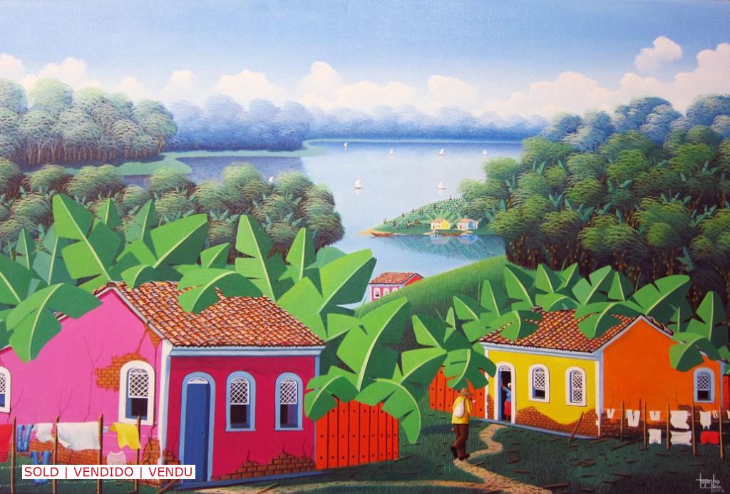 Brazilian rural country, painting