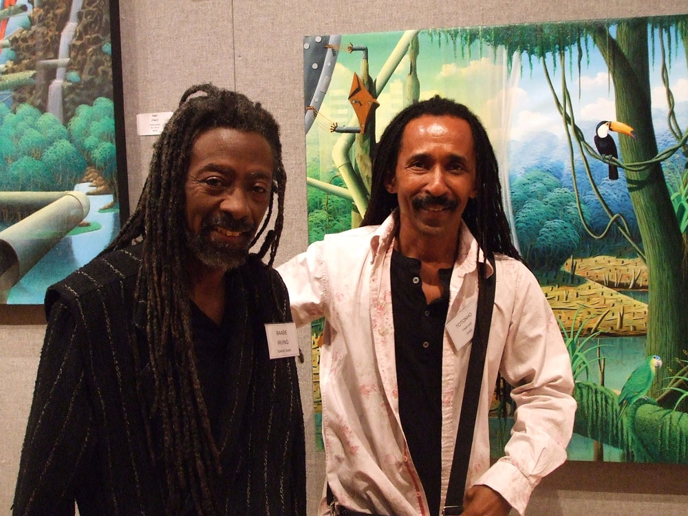 Musician Robert Irving III and Brazilian painter Totonho